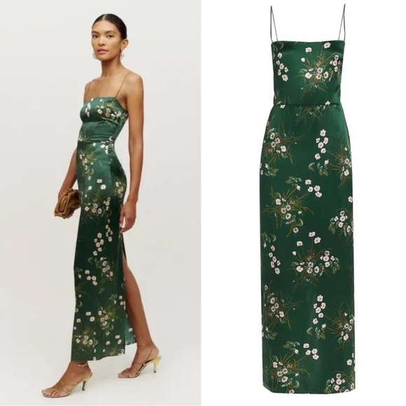 Reformation Dresses & Skirts - Reformation Frankie Silk Dress | Buena Silk NEW size 6